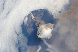 Sarychev Volcano.