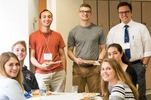 A group of Washington Semester interns at orientation