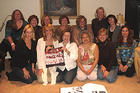 Nursing alumnae with their 1979 graduation photo. Top, L-R: Julie Mazurak, Sue Goldstone, Kathy Newman, Patti Roman, Gail Pearlstein, Sarah Ware, Cathy Milne. Bottom: Susan Heller, Sheri Mellen, Kathy Bell, Lisa Martin, Amy Feldman, Sharon Edelstein.<br /><br />