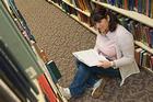 Student studying