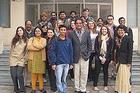 Photo: SIS students meet Delhi University students. Professor Amitav Acharya is in the center.