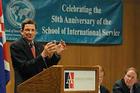 Photo: Former U.S. ambassador to Turkey Marc Grossman spoke at the Adair Lecture.