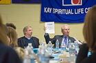Pic: Sanford Horwitt discusses the life of Saul Alinsky.