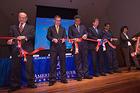SIS dean Louis Goodman, U.S. ambassador to ASEAN Scot Marciel, ASEAN secretary-general Surin Pitsuwan, AU president Neil Kerwin,&nbsp; and SIS professors Amitav Acharya and Pek Koon Heng-Blackburn open the ASEAN Study Center. (Photo: Jeff Watts)