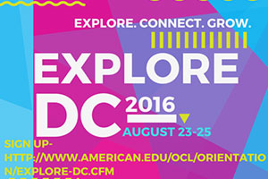  Explore DC 2016 from August 23 - 25