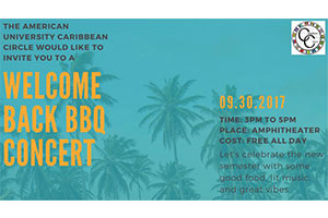 The Caribbean Circle BBQ and Concert taking place on September 30th in the Amphitheater.