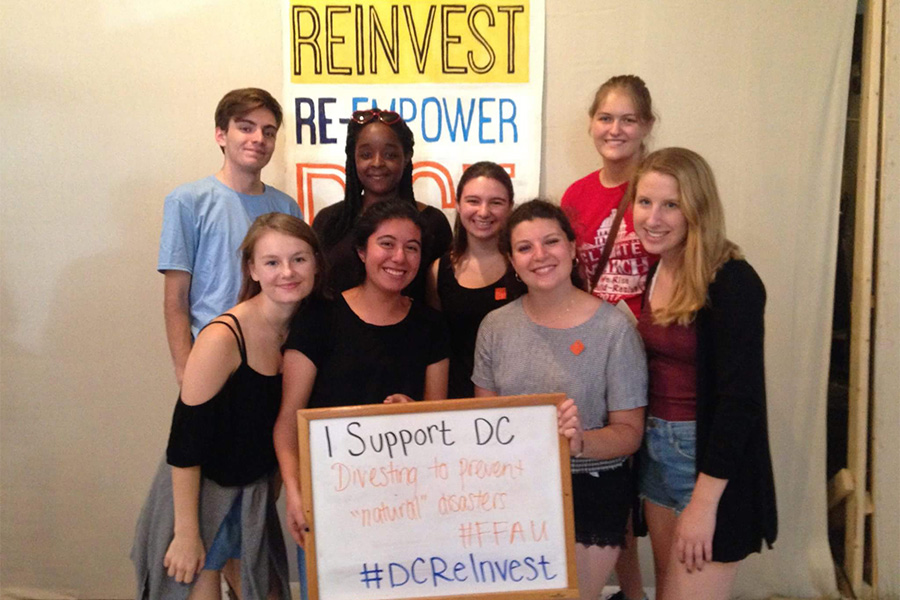 Samantha Miller among AU students supporting DCReInvest.