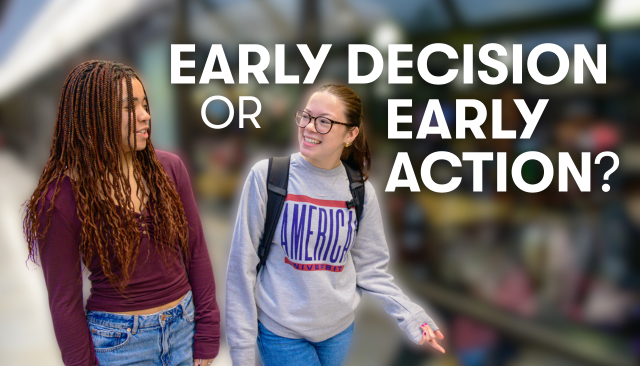 Two American University Students Featuring Text Overlay Reading 