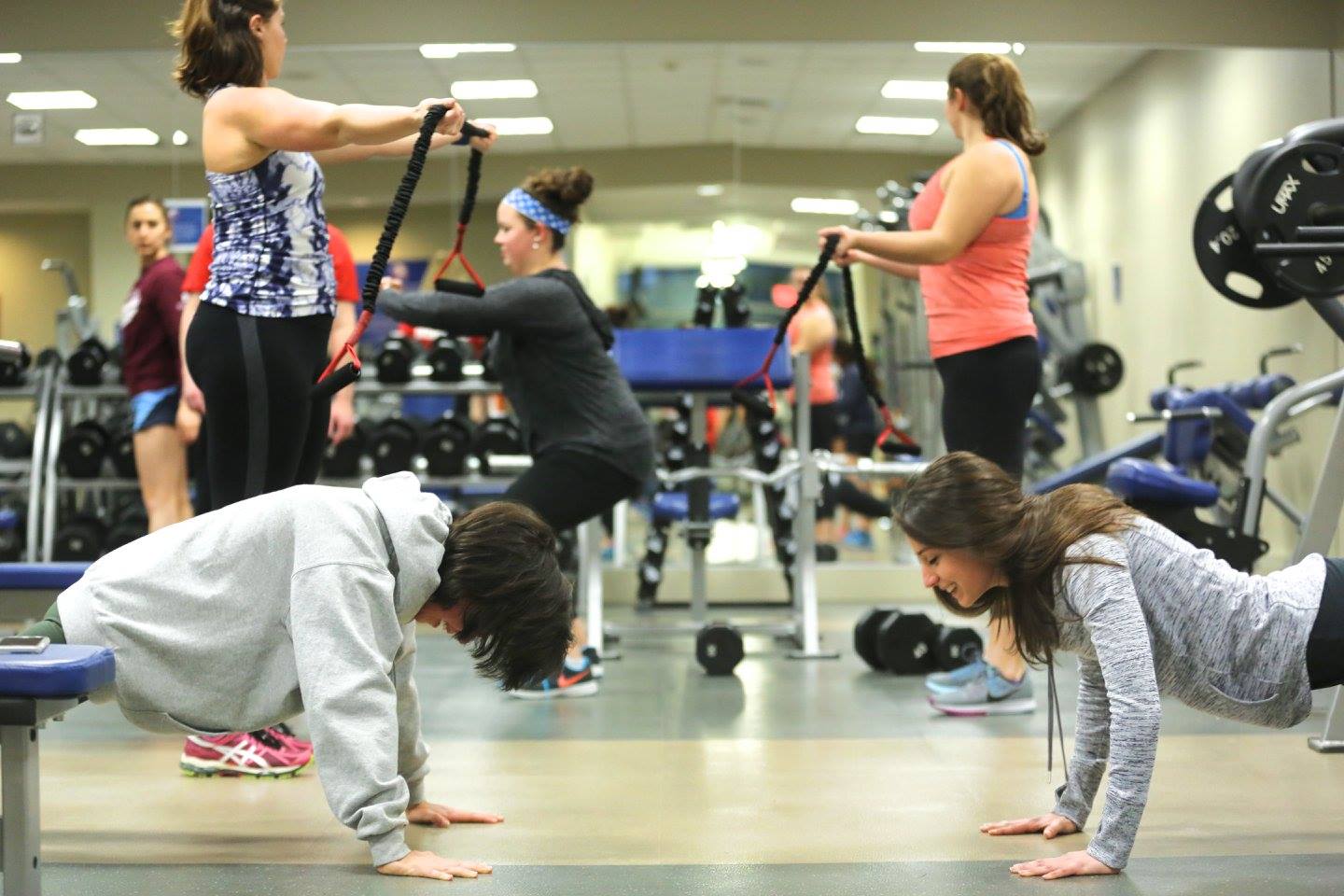 americanu-hero-2 People exercising at AU RecFit.