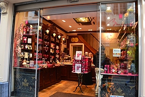 A Belgian chocolate specialty shop