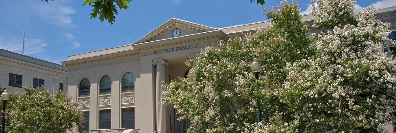 Exterior of the Battelle Memorial Building