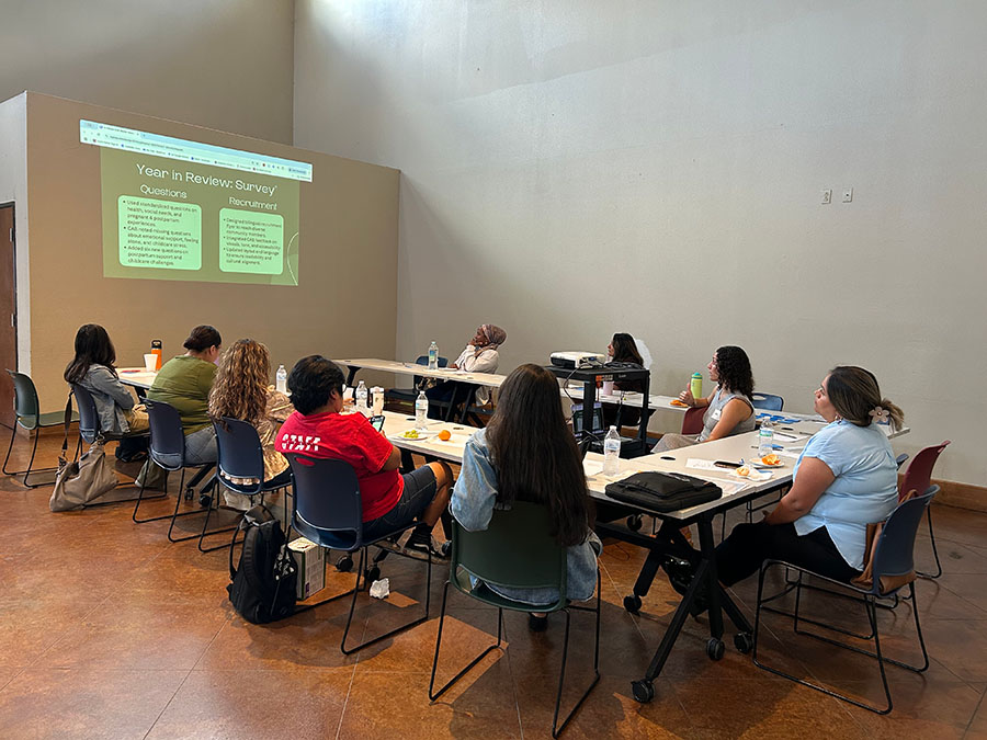 Community advisory board watching year in review presentation