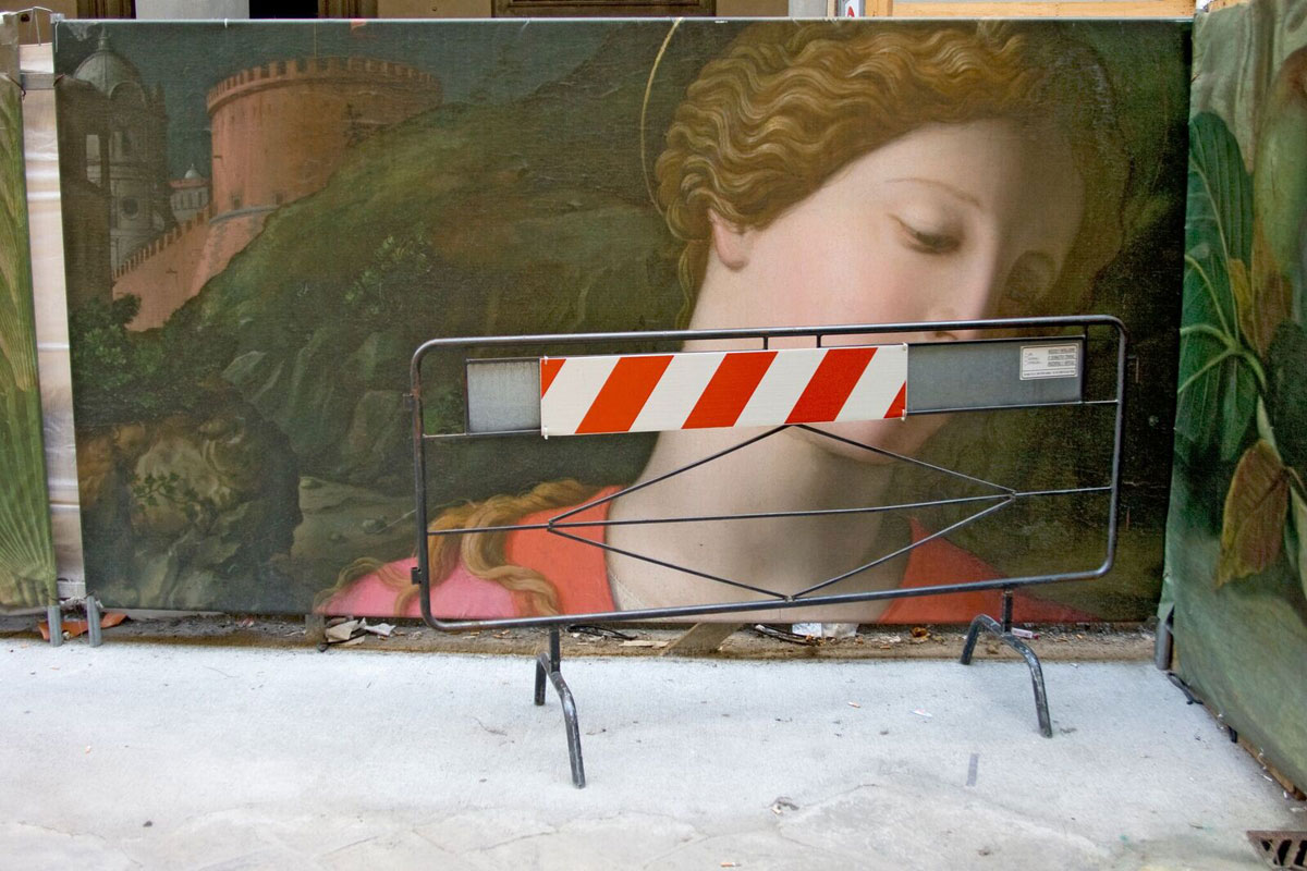 Barrier, Florence, Italy, by Frank DiPerna