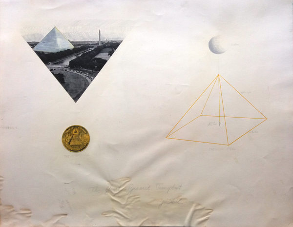 Yuri Schwebler, Concept Plan for The Great Pyramid Transplant, c. 1972-74.