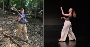Two sides of Ali Kirschbaum.
