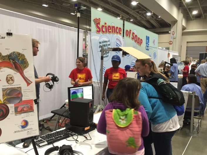 Students and guests at the US Science Expo