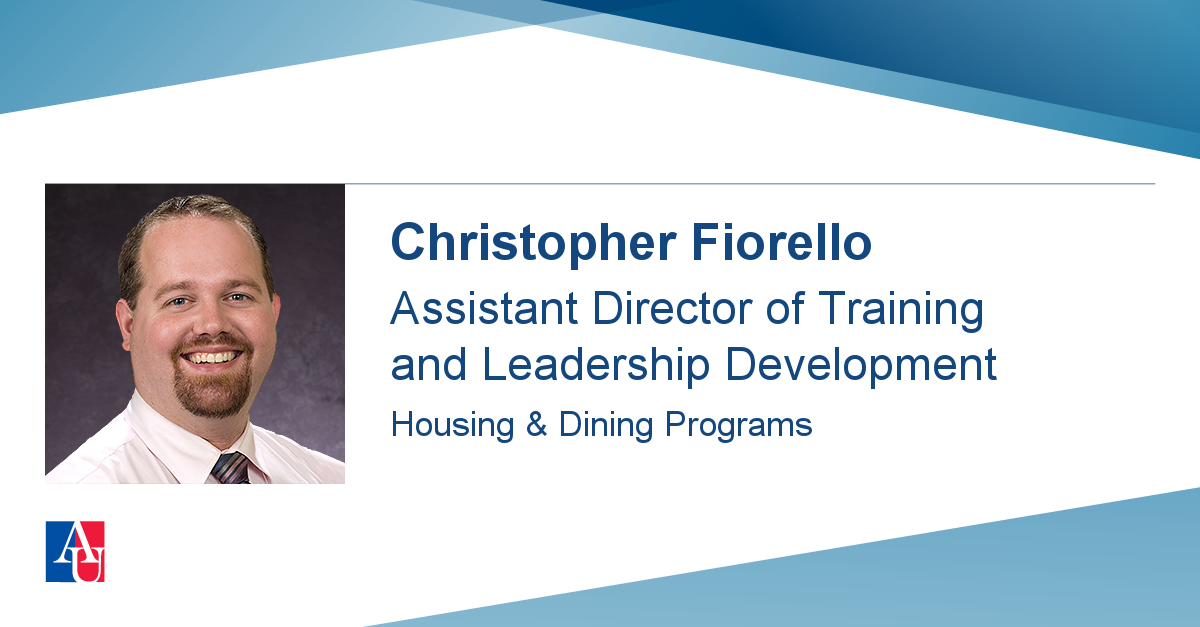 Staff Profile: Christopher Fiorello | American University ...