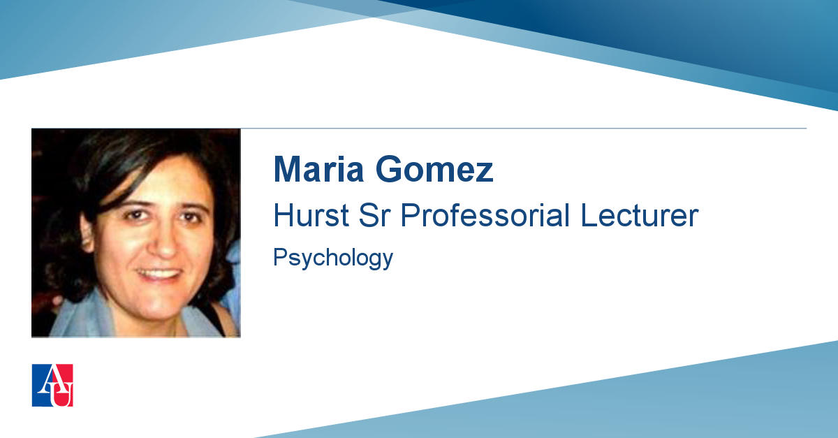 Faculty Profile Maria Gomez