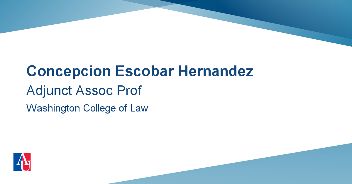 Faculty Profile: Concepcion Escobar Hernandez