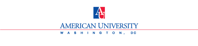 American University letterhead