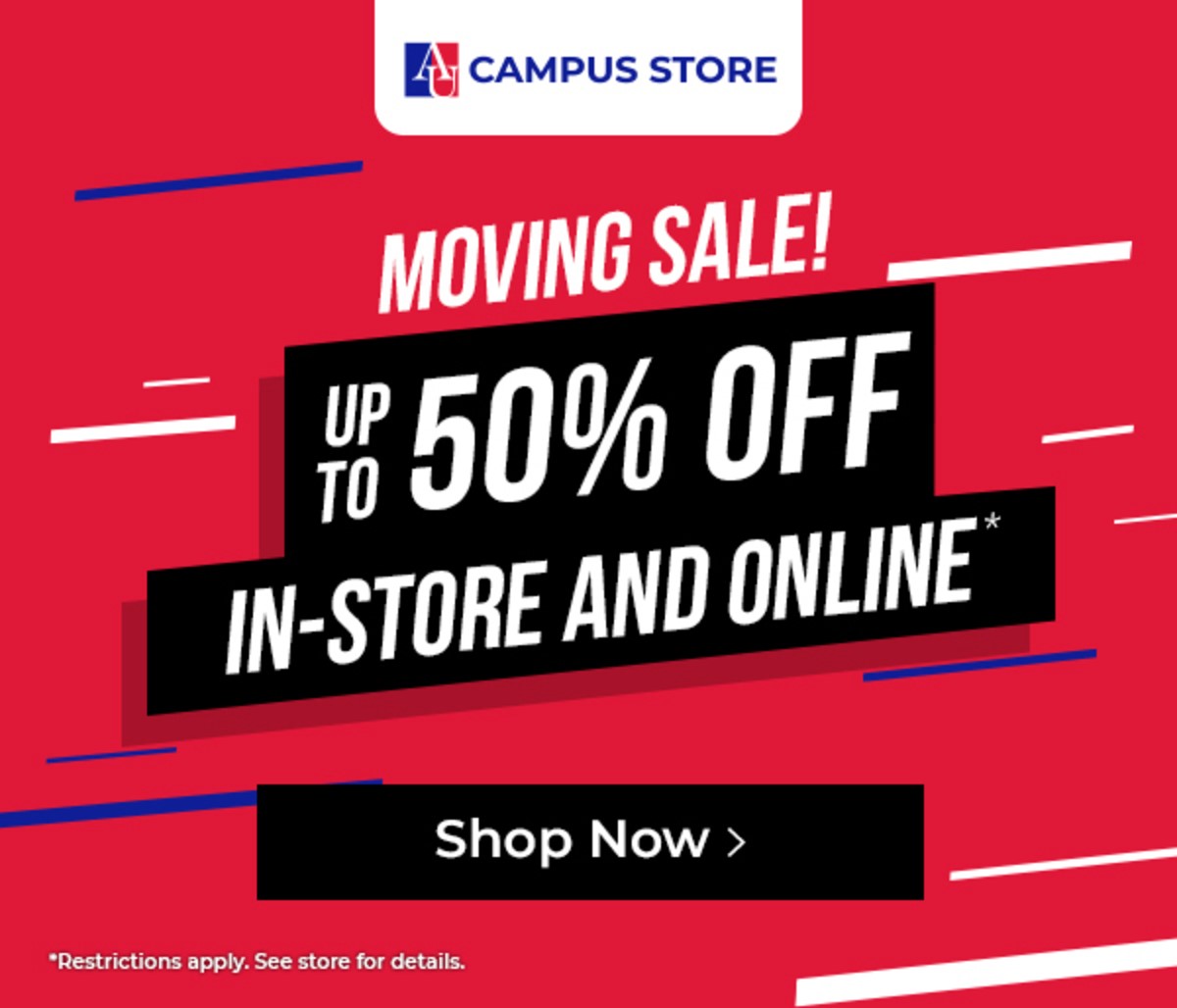 Campus Store Moving Sale, 2023  American University, Washington, DC