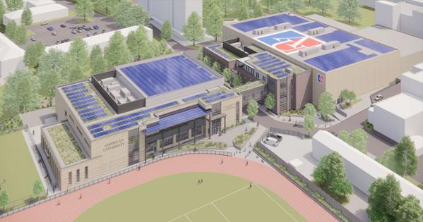 Architectural rendering of Meltzer Center for Athletic Performance & the Sports Center Annex