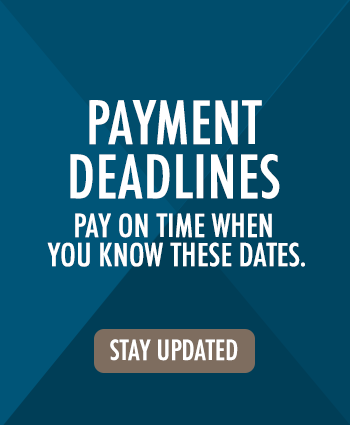 Payment deadlines: pay on time when you know these dates
