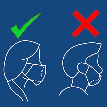 Masks must cover nose and mouth
