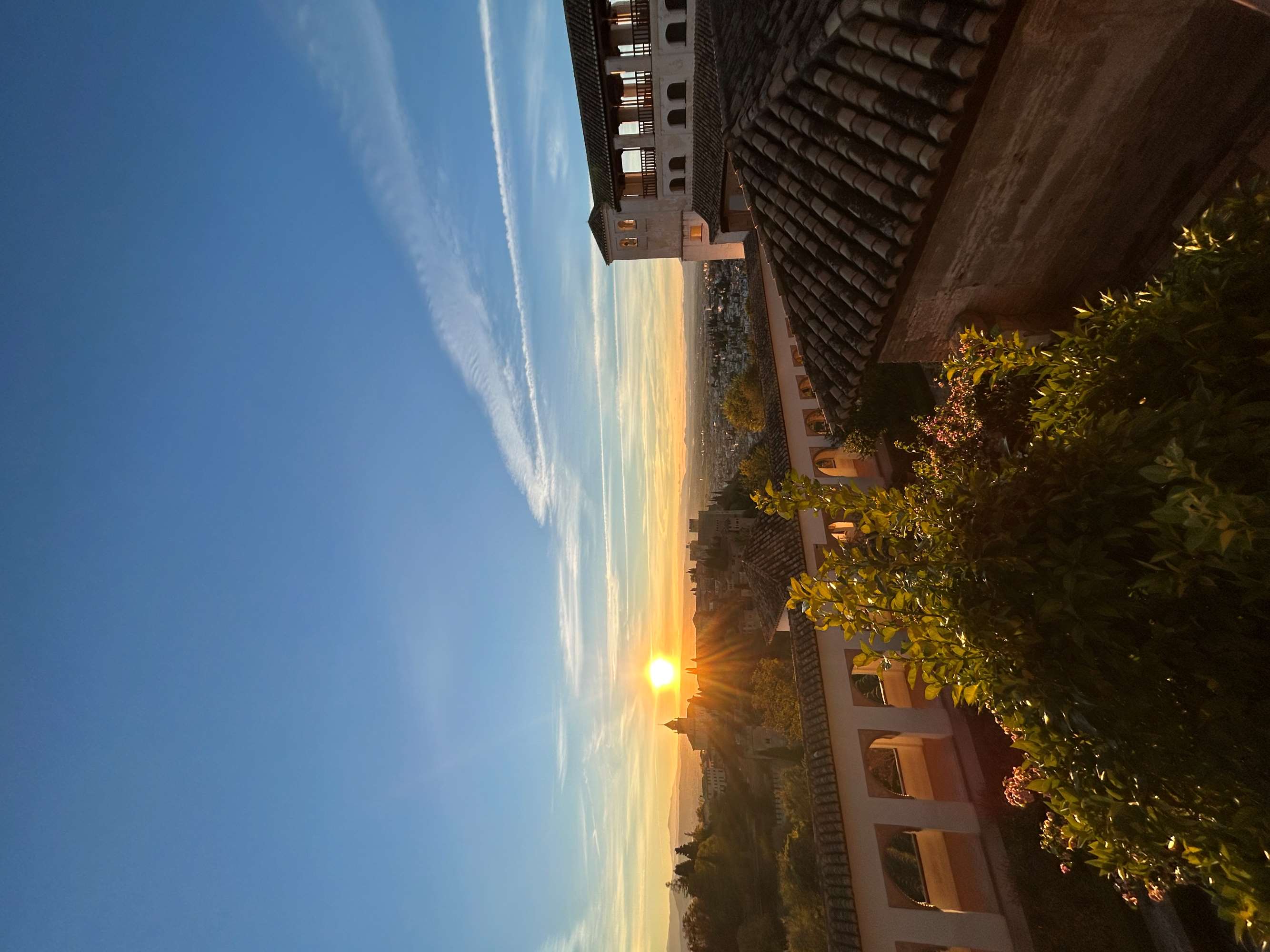  Sunset over Granada from El Patio de Acequia