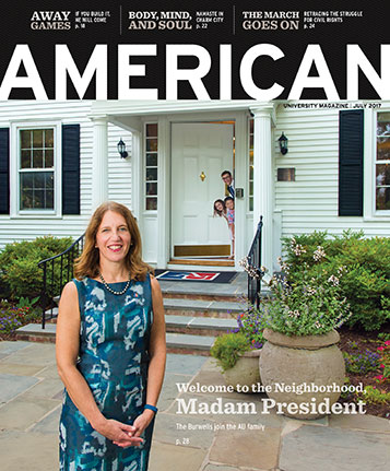 July 2017 cover of American magazine with President Sylvia Burwell