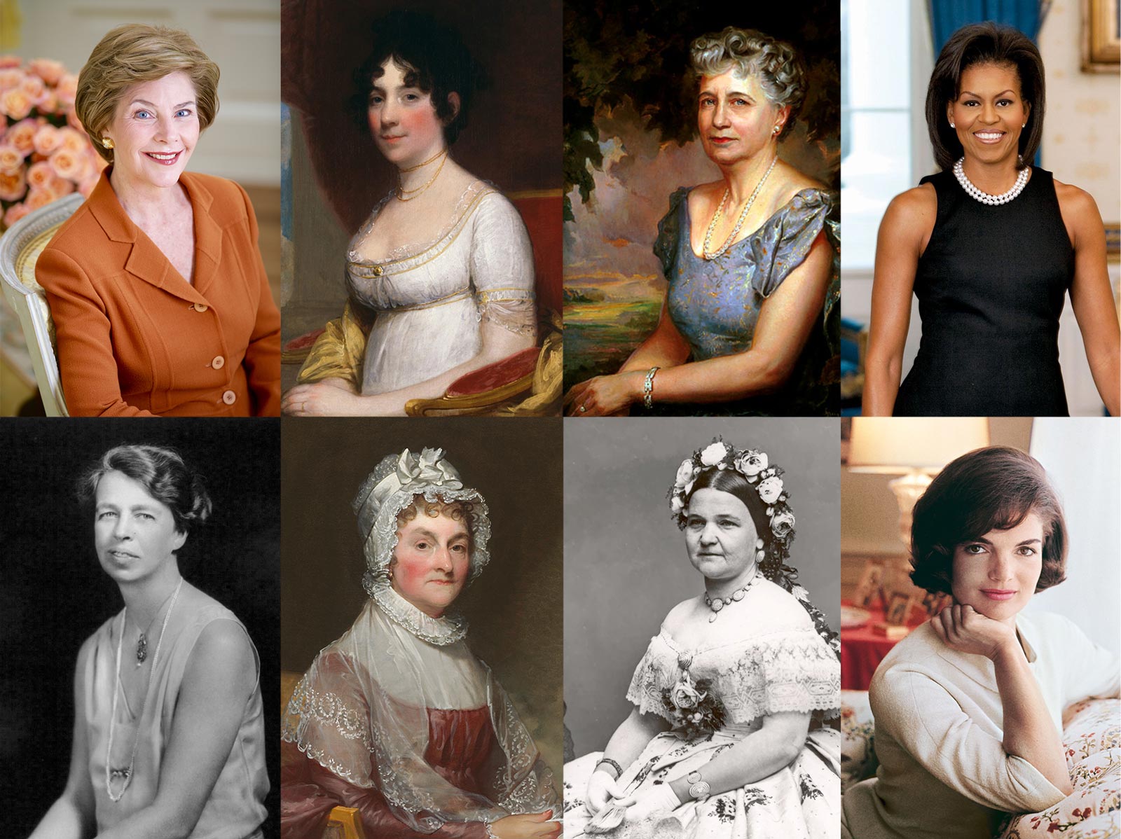 Illustration of First Ladies in history