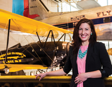 Kristen Horning at the Air and Space Museum