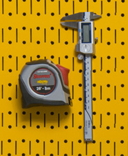 Calipers and tape measure