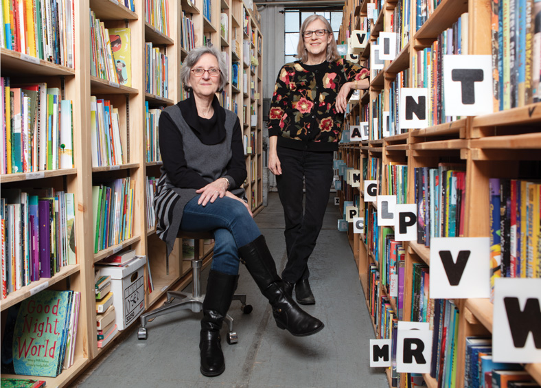 Lisa Libraries Executive Director Ellen Luksberg and Founder Ann M. Martin