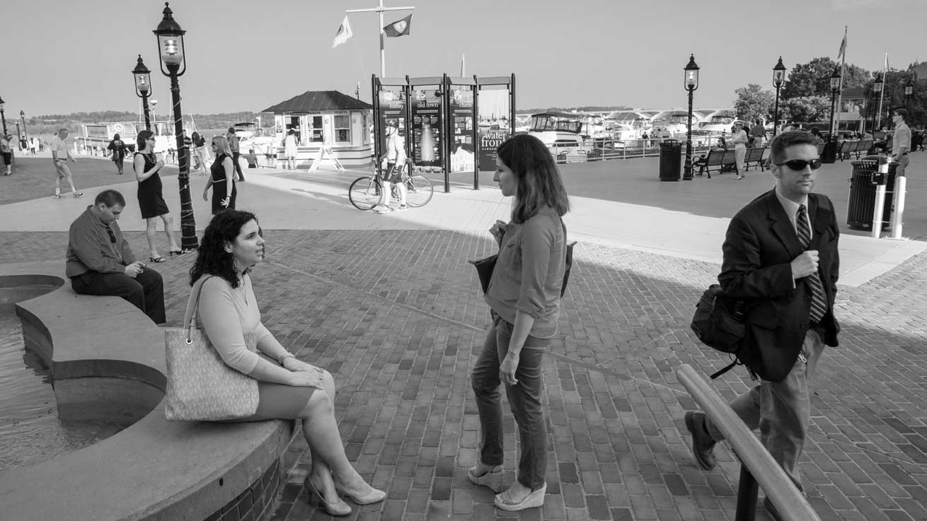 alumni at the Alexandria waterfront