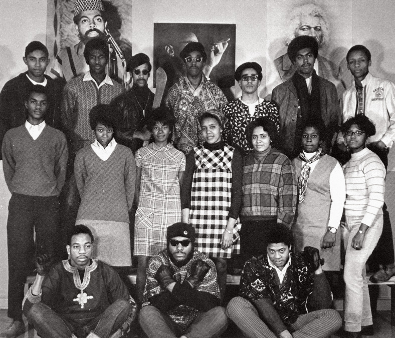a handful of African American students on AU’s campus 1960s