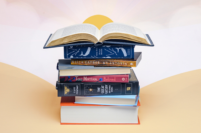 stack of books