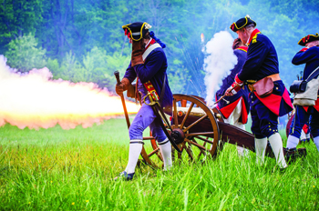 reenactors at Mount Vernon's Revolutionary War Days