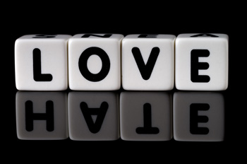 blocks that spell the word love