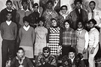 a handful of African American students on AU’s campus 1960s