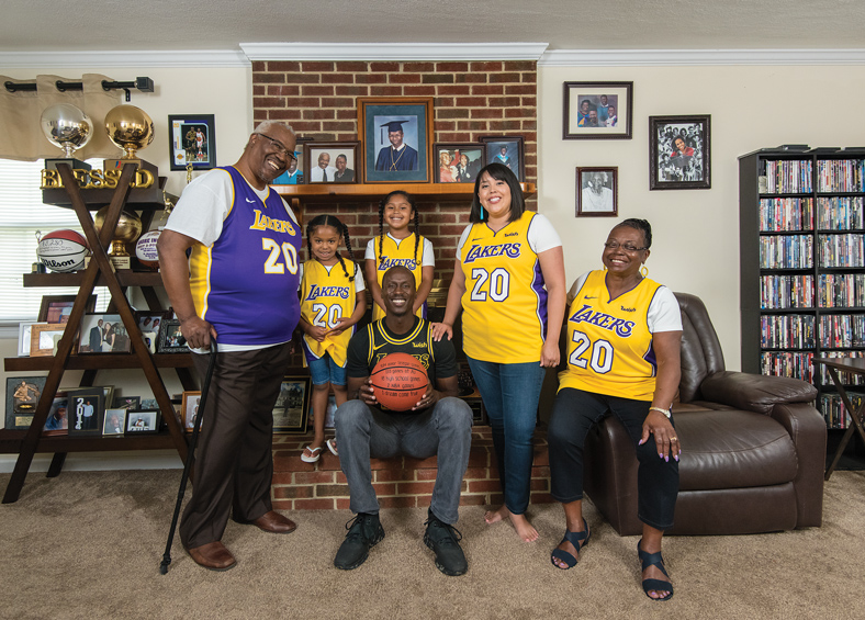 The Ingram family at home in Richmond
