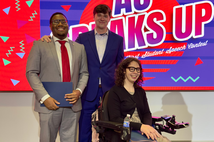 AU Speaks Up student winners