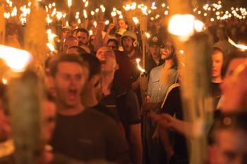 alt-right protestors in Charlottesville, Virginia