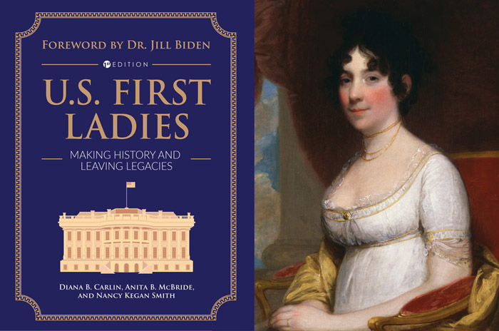 book cover and Dolley Madison