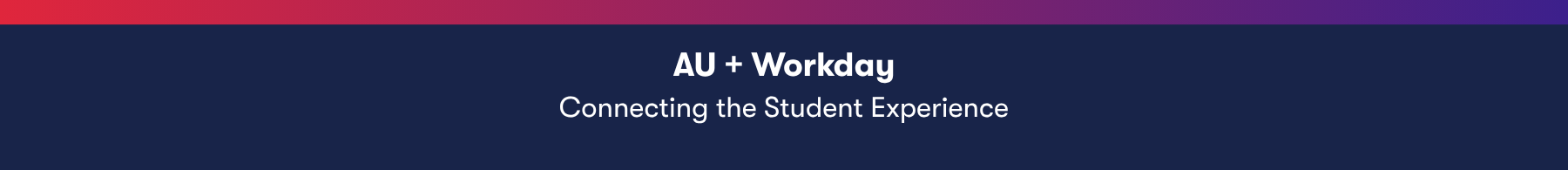 Connecting the student experience