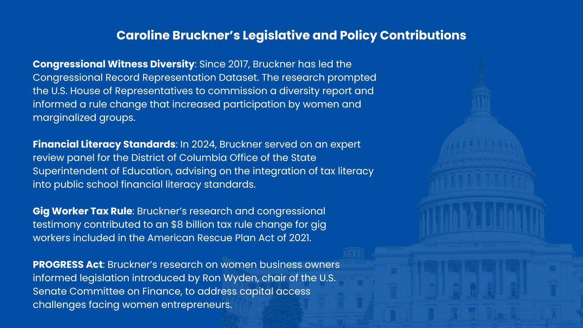 AU Thought Leader Caroline Bruckner AU Thought Leader Caroline Bruckner