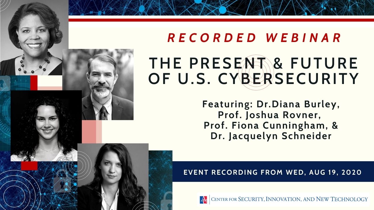 Title slide for recording of cybersecurity event