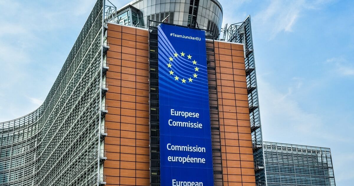 european union headquarters top view