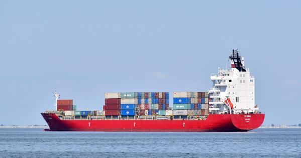 Cargo Ship on the Red Sea