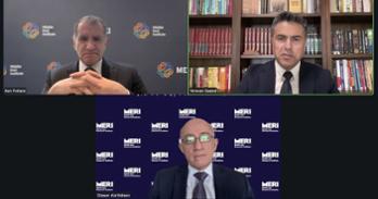 Photo of Yerevan Saeed, Dr. Dlawer Ala’Aldeen, and Dr. Ken Pollack